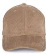 NS016 Native Spirit Corduroy 6 Panel Cap Dark Camel colour image